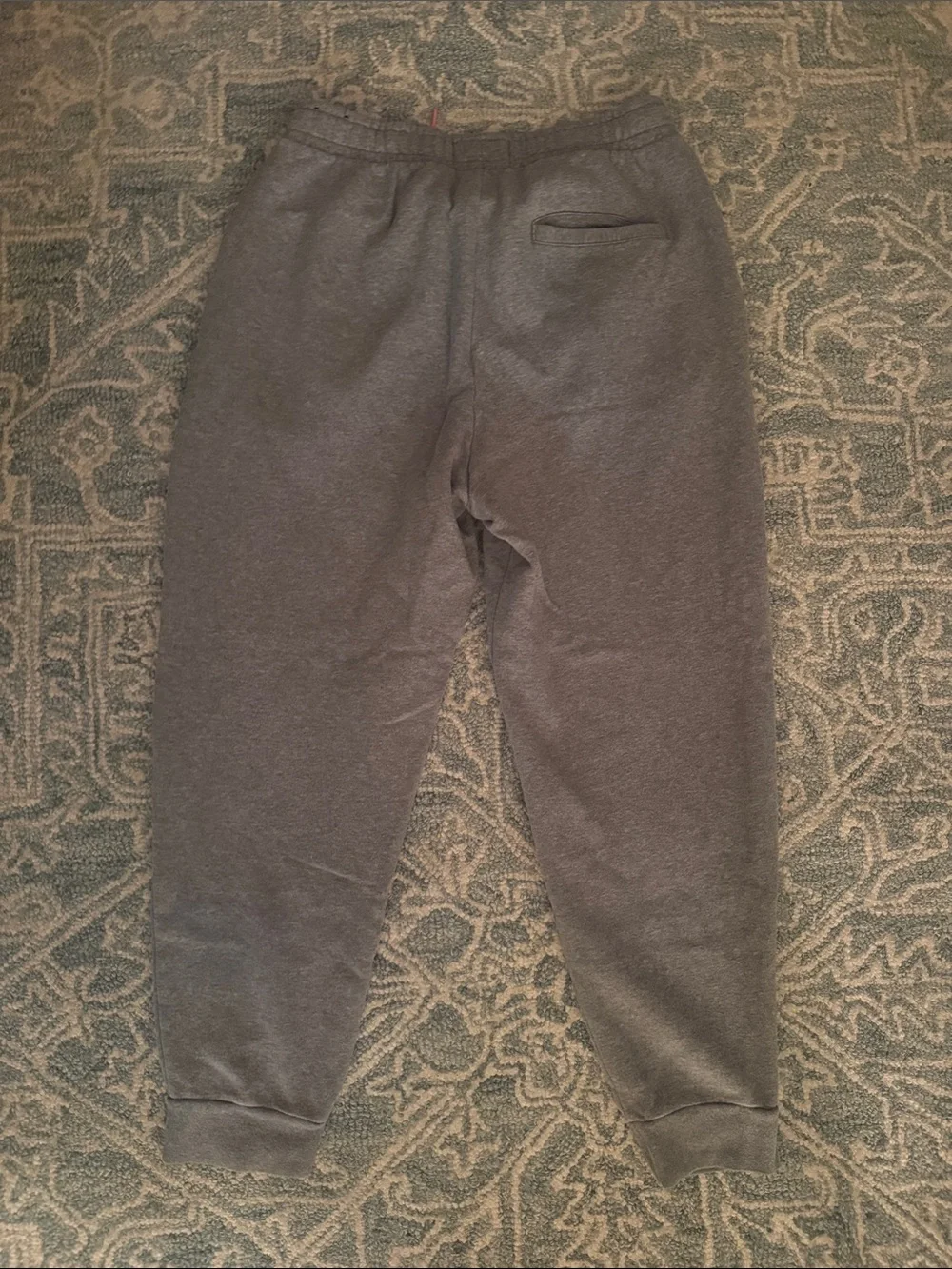 Jordan Miami Gray Joggers with Pink Drawcord / jumpman and Teal Logo